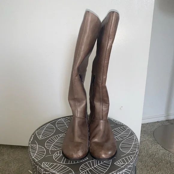 ALDO Light Brown Tan Gray Taite Boots Size 6.5 - Picture 3 of 16